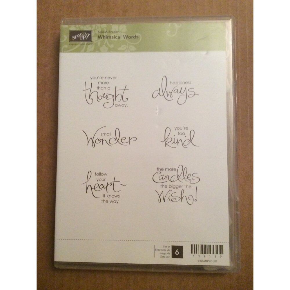 INVENTORY REDUCTION SALE. Stampin Up Whimsical Words Stamps B30